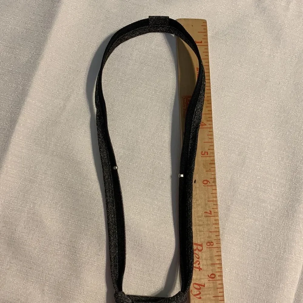 Boys woven zip necktie. Built in zipper for loosening and tightening